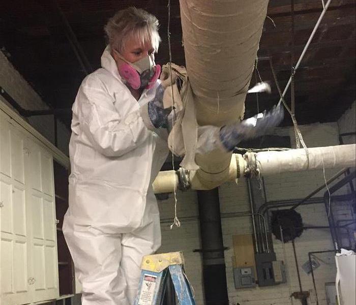 Owner working on Asbestos