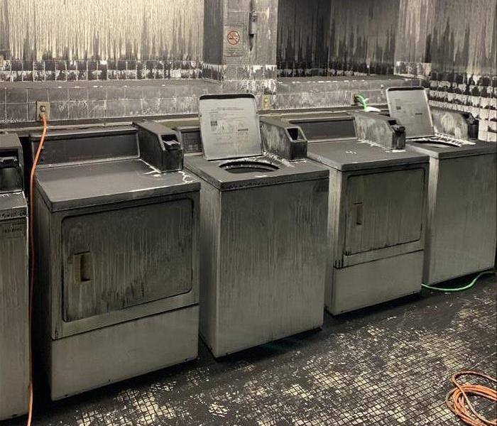 Soot Covered Washer and Dryers